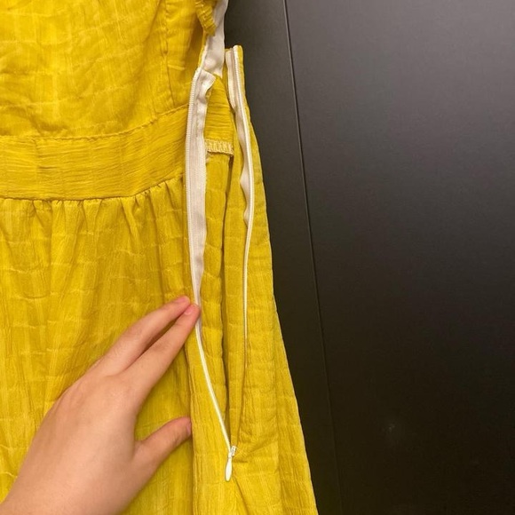 Yellow Ruffled Maxi Dress - Picture 3 of 4